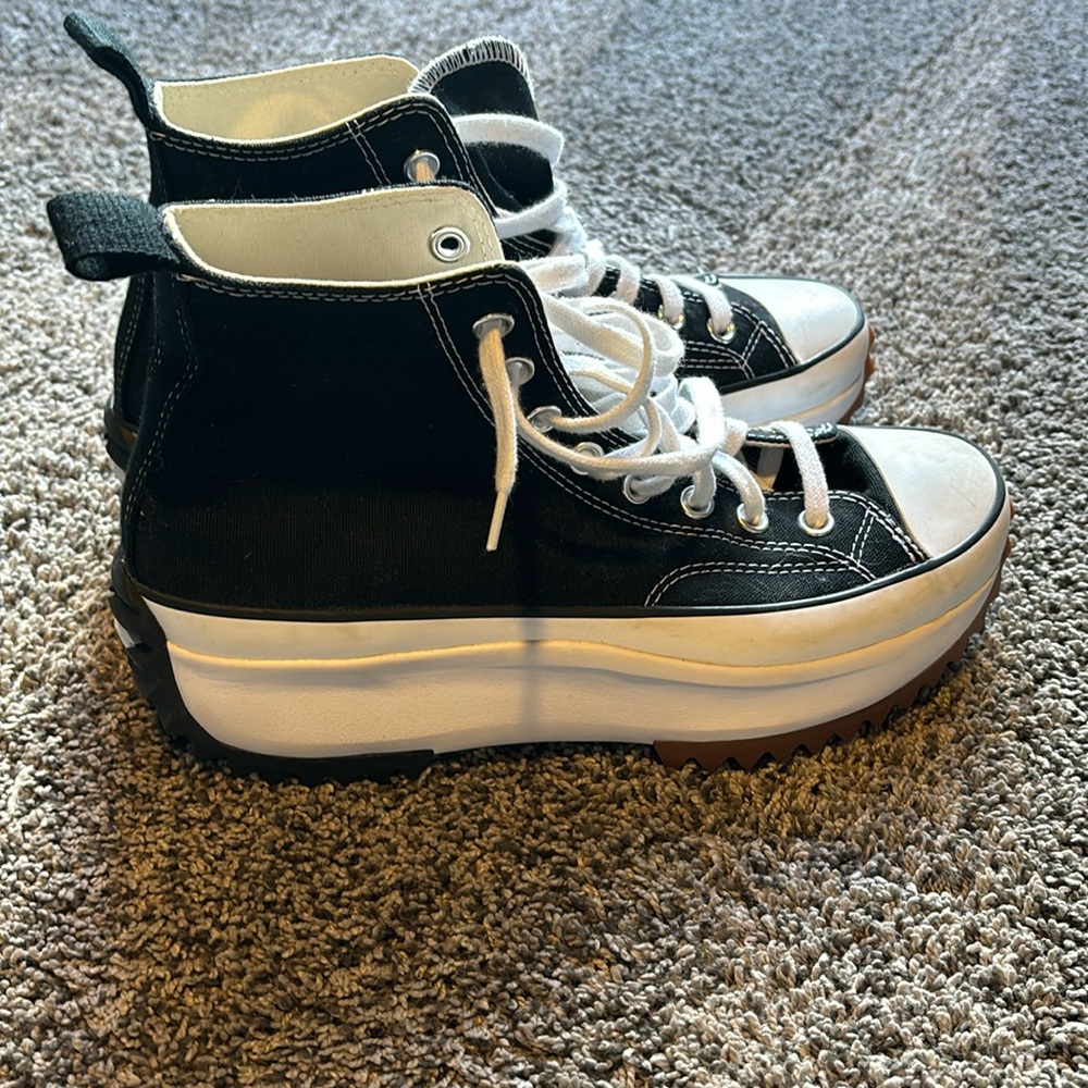 Converse Black Run Star Hike Shoes. Men’s 8 Womens 9.5